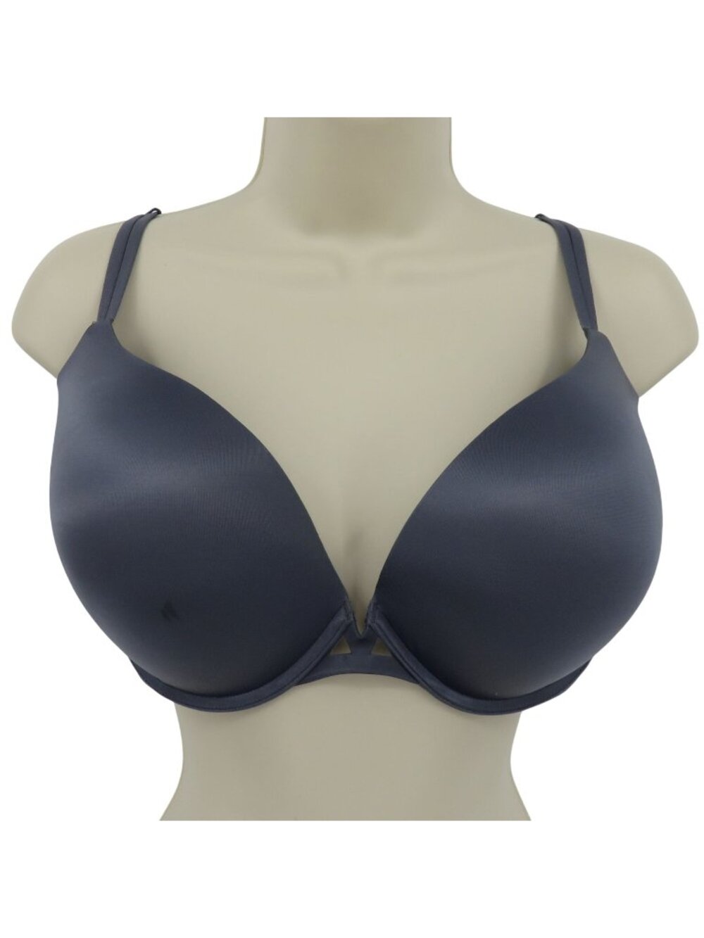 Victorias Secret 40DD Very Sexy Push Up Bra Solid Blue Gray Underwire Padded